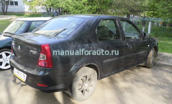 Установка сигнализации Renault Logan, точки подключения